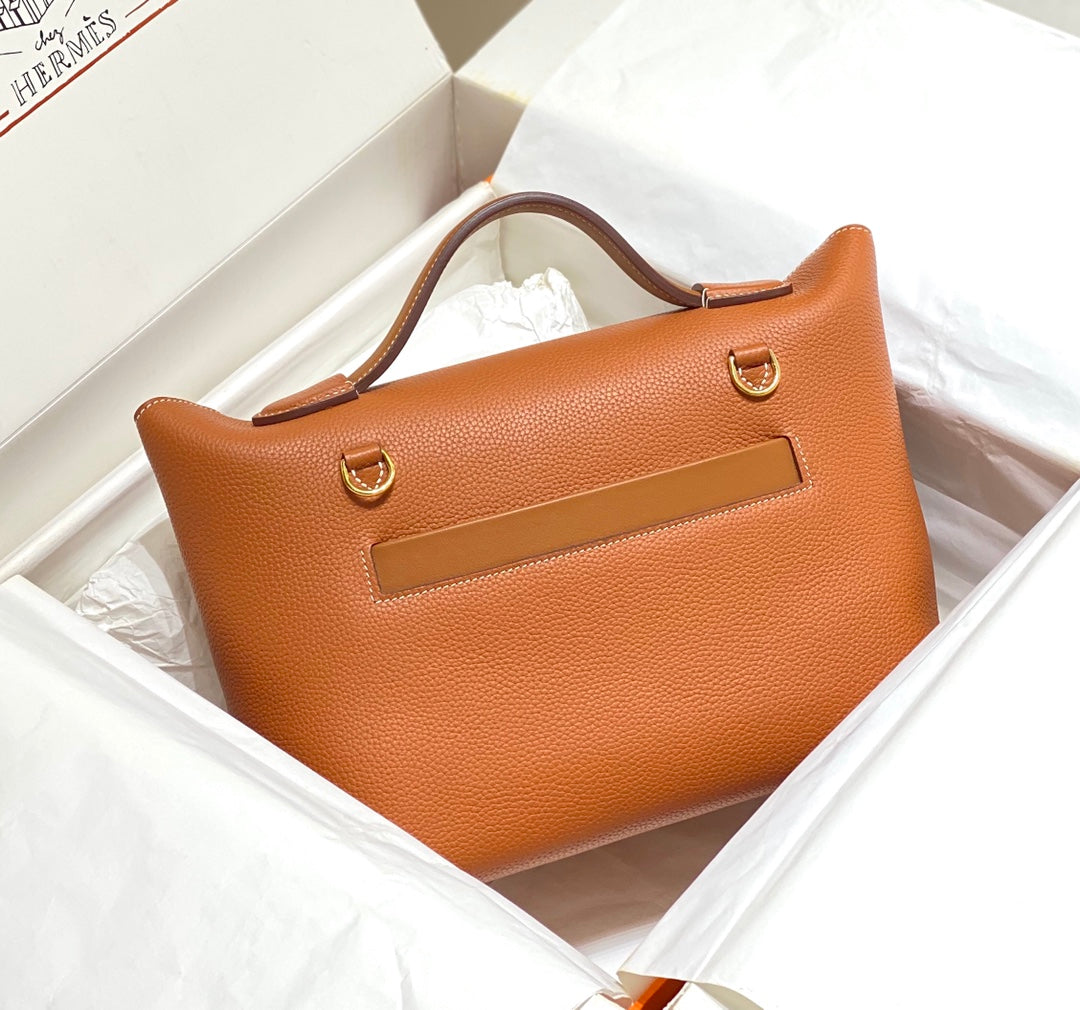 HM 26S 24/24 Bag 29CM Tan Brown Togo Leather