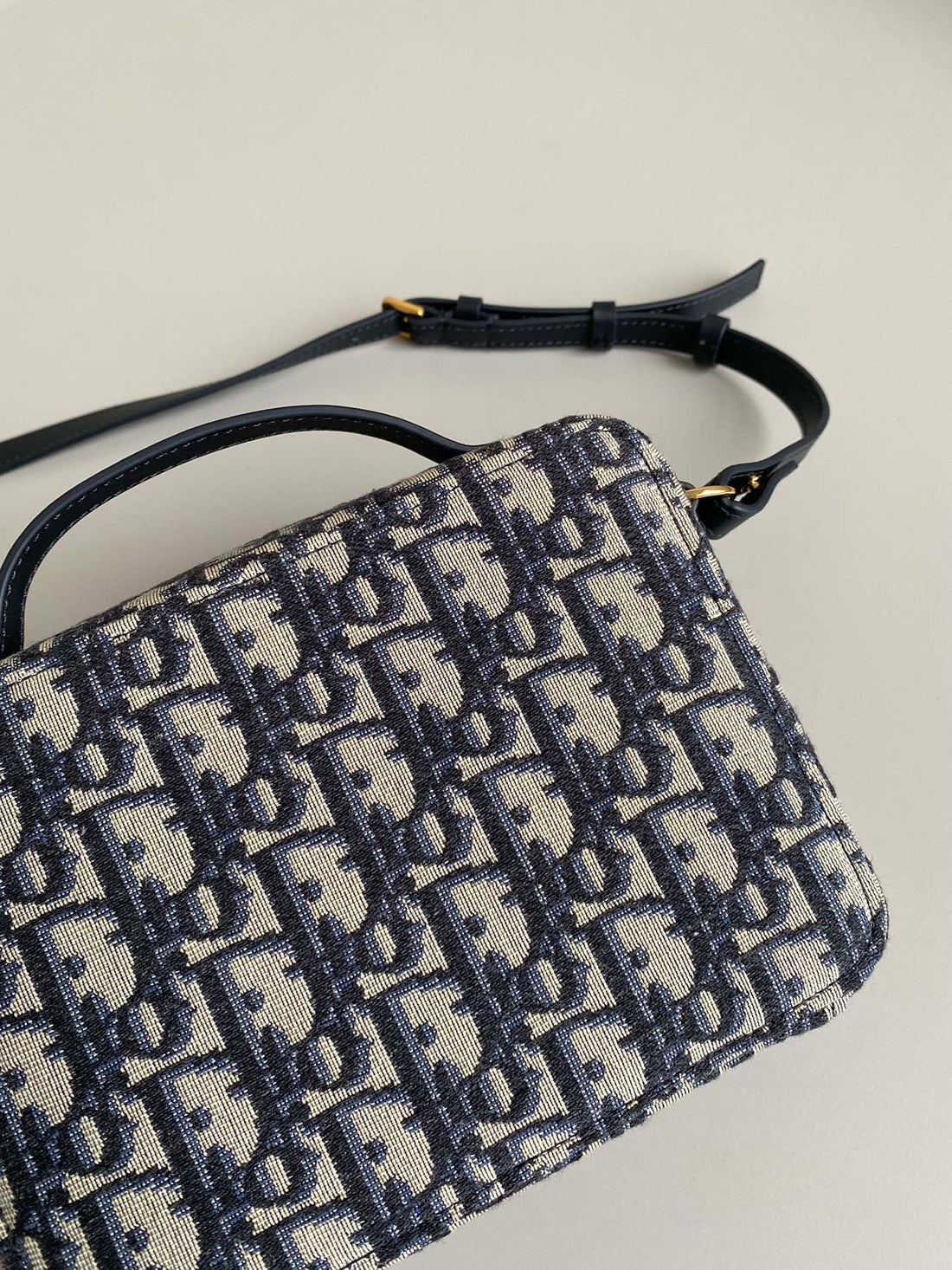 Caro 18 Camera Bag In Blue Oblique Jacquard