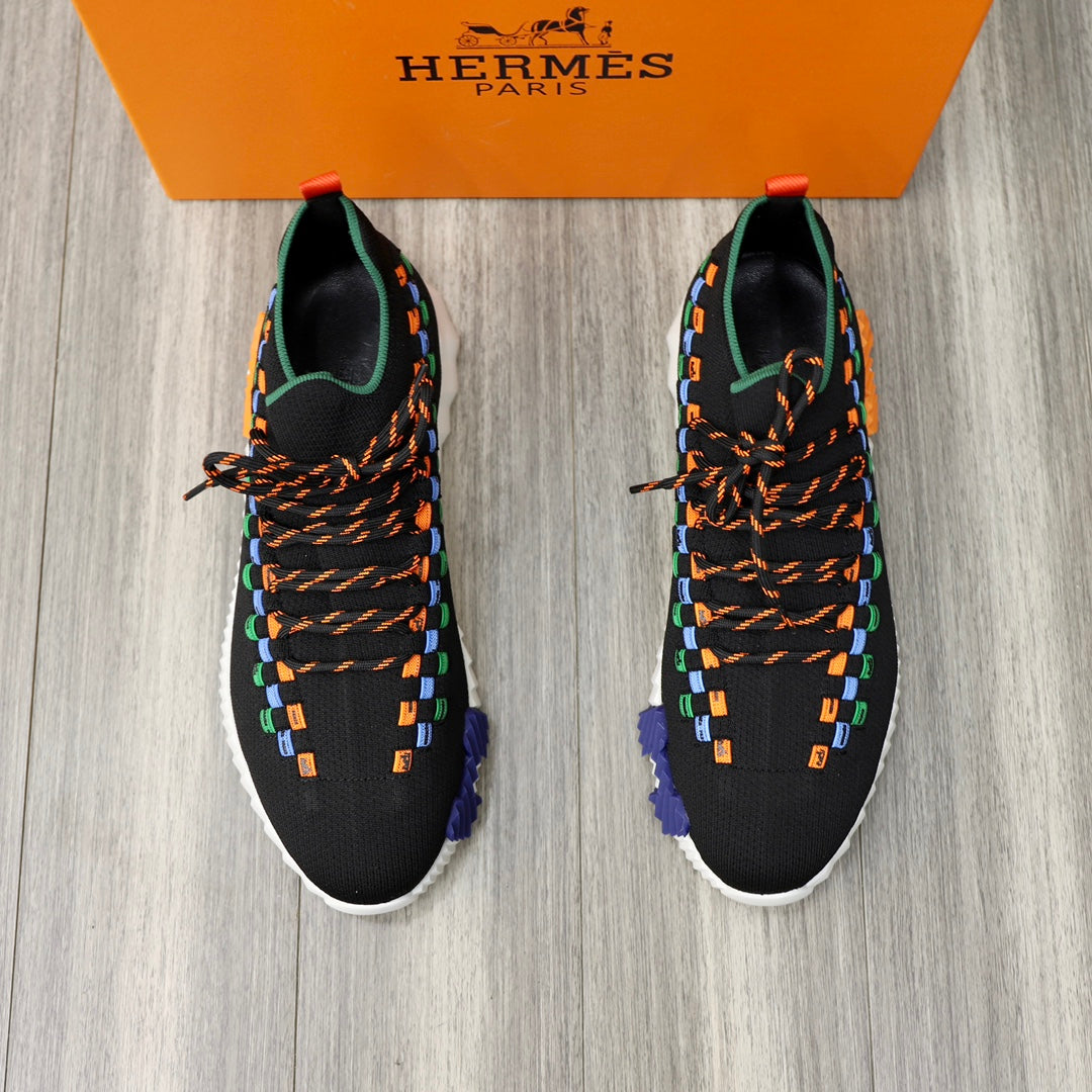 Hm Flex Slip-On Sneaker Black Woven Fabric