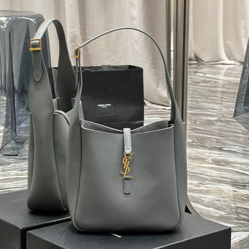 Le 5A7 Small 23 Rock Gray Calfskin