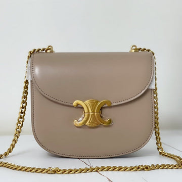 Triphome 19 Saddle Bag Orchid Purple Calfskin