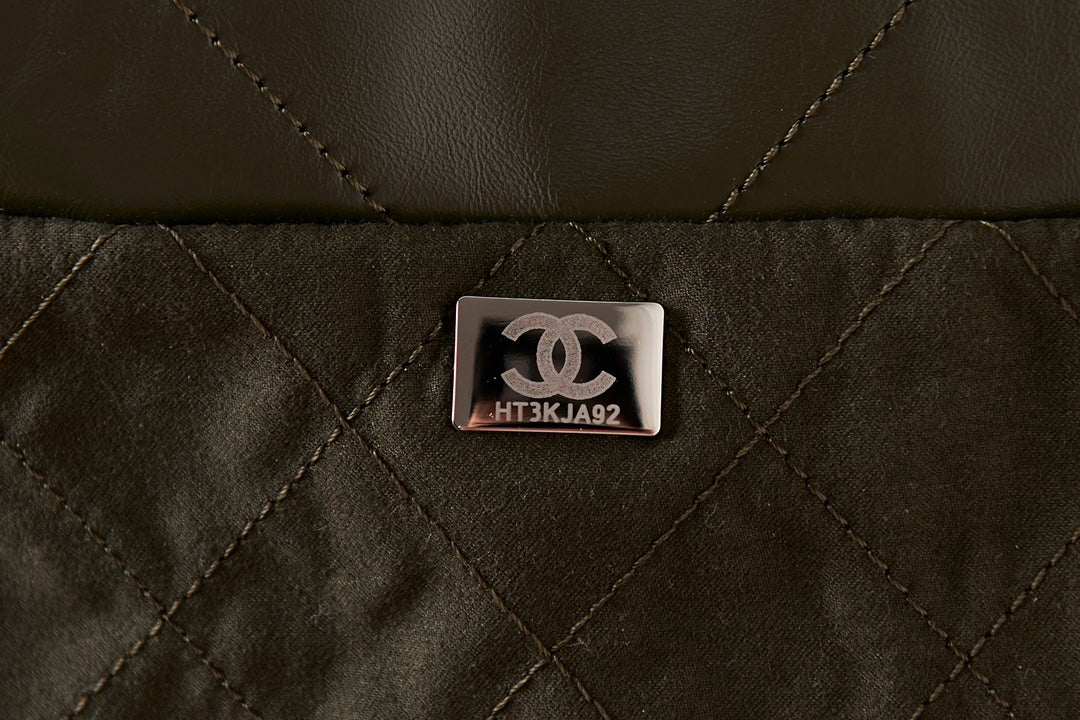 CC 22 Hobo Olive Calfskin Silver Hardware