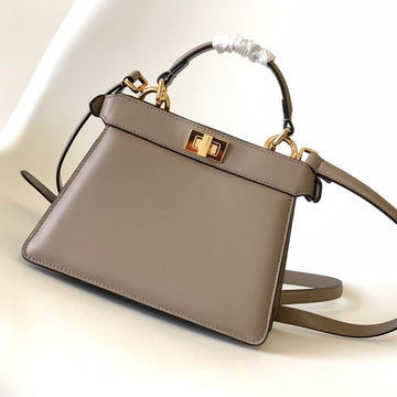 Peekaboo Iseeu Petite 20 Bag Brown Lambskin Ghw