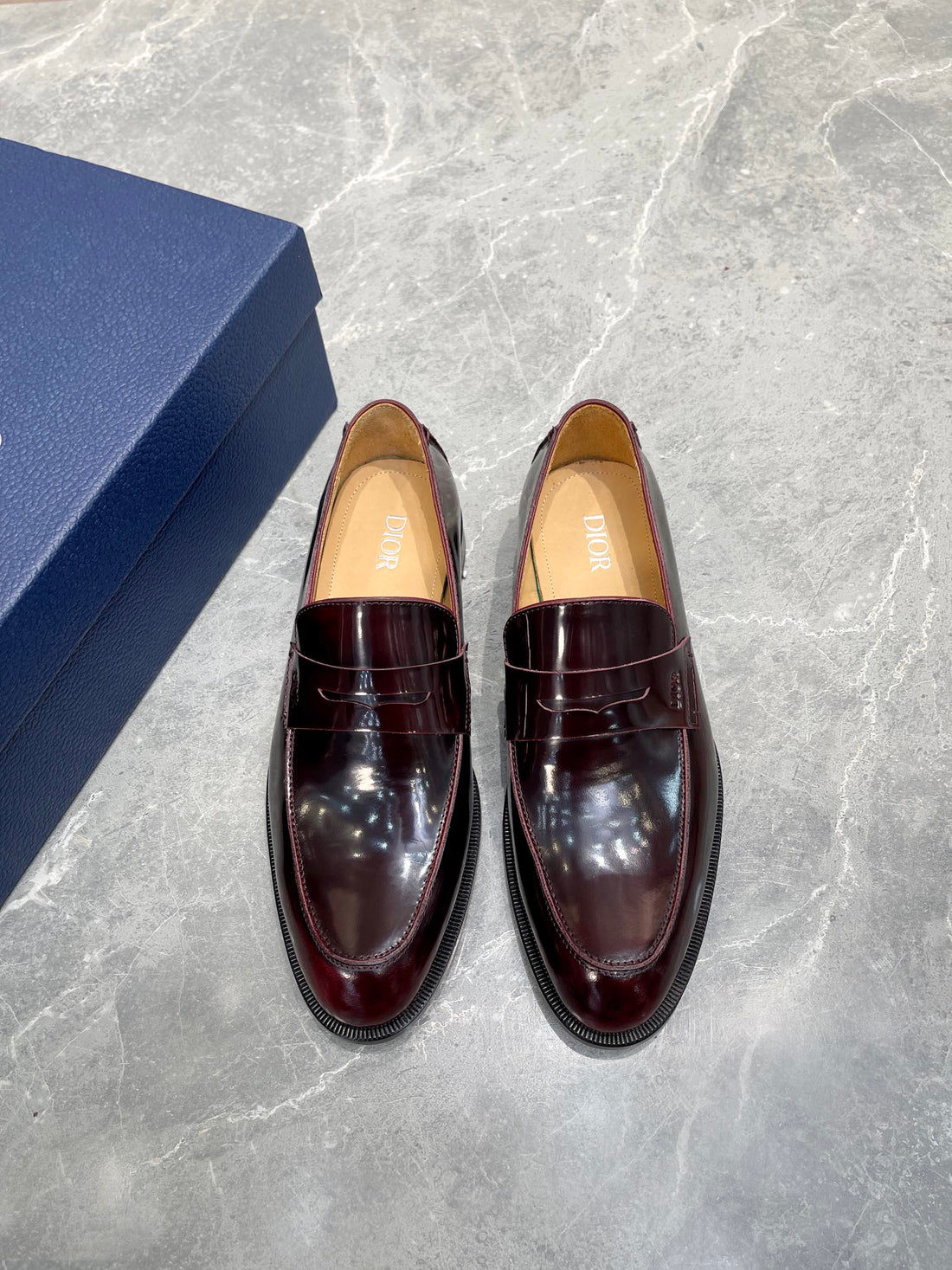 CD Granville Loafer Wine Calfskin