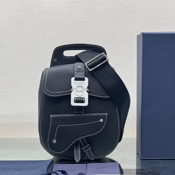 Gallop Sling Bag 27 In Black Calfskin