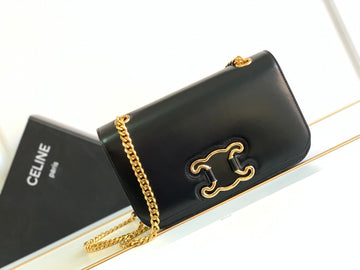 Triomphe Frame 23 Black Calfskin
