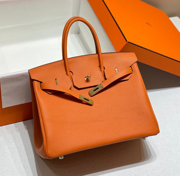 HM Birkin 35CM Orange Togo Leather Gold Hardware
