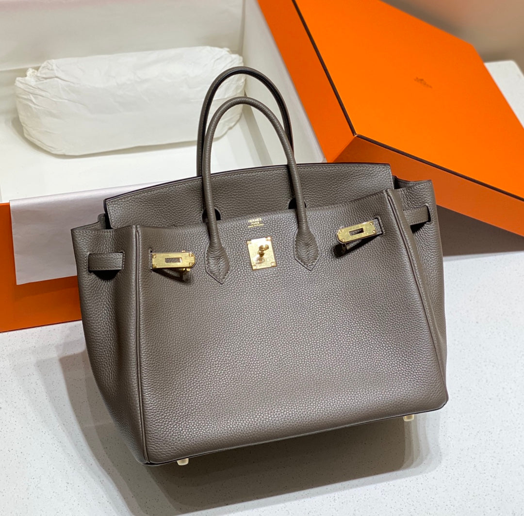 HM Birkin 35CM Dark Grey Togo Leather Gold Hardware