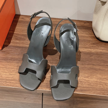 Slingback Sandal Eternite 105 Fossil Lambskin