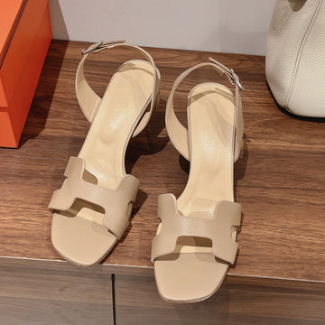 Slingback Sandal Eternite 75 Beige Lambskin
