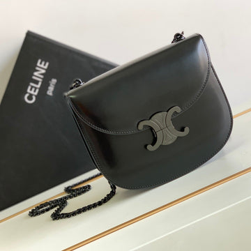 Teen Besace Triomphe 18.5 All Black Calfskin