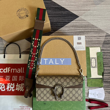Dionysus 25 Small Bag In GG Supreme Canvas