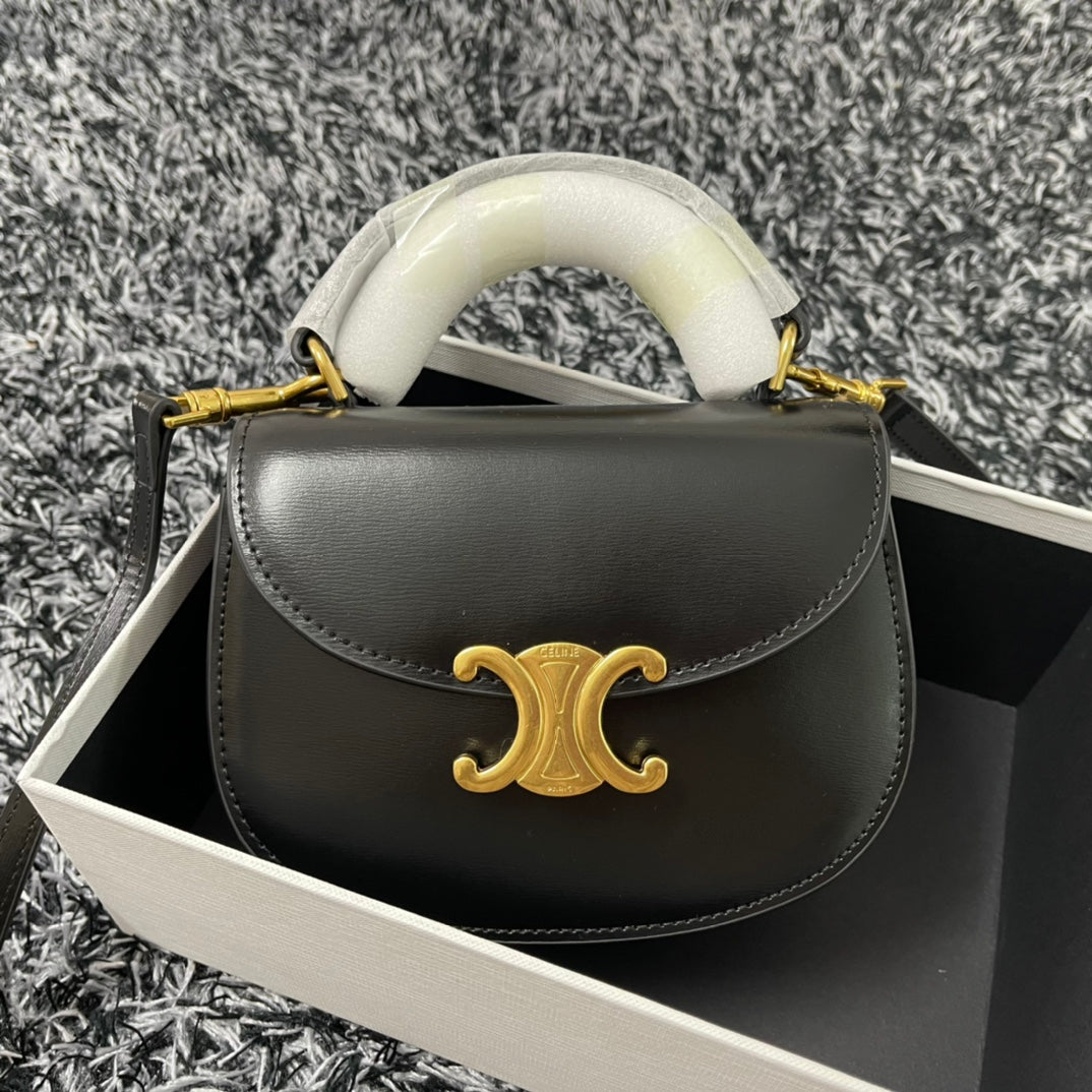 Besace Triphome 17 Calfskin Black