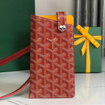 Montmartre Gm Case 18 In Classic Red Goyardine Canvas