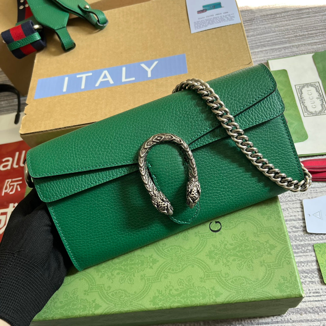 Dionysus Small 25 Bag In Emerald Green Calfskin