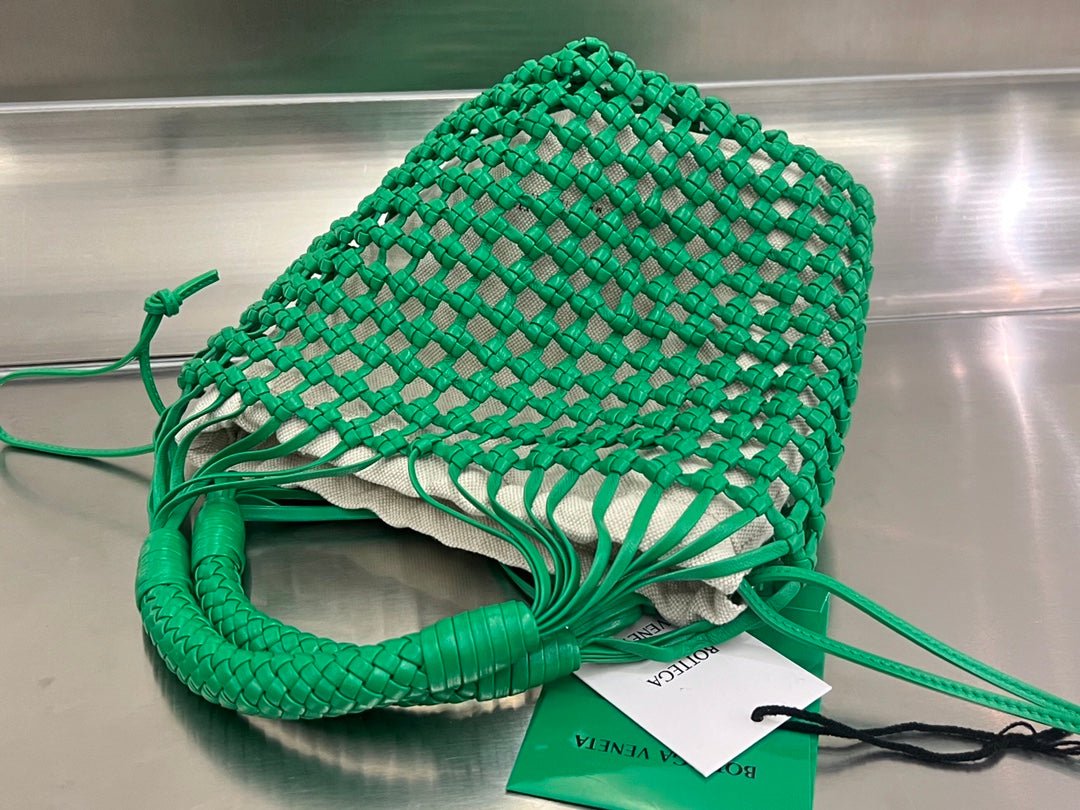 Cavallino 23 Bag In Green Lambskin