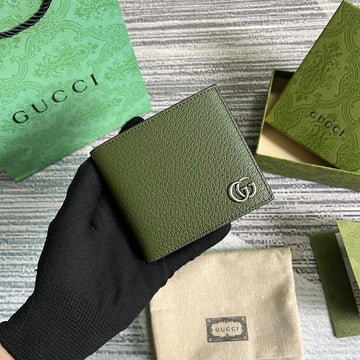Marmont Bifold Wallet 11 In Army Green Lambskin