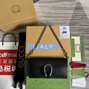 Dionysus Small 25 Bag In Black Calfskin