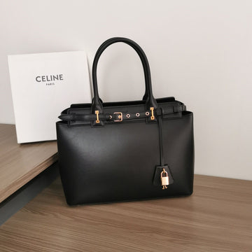 Conti Bag 36 In Bronze Black Calfskin Gold Hardware