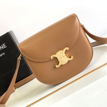 Teen Besace Triomphe 18.5 Brown Calfskin