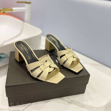 Sl Tribute Mules Flax Calfskin