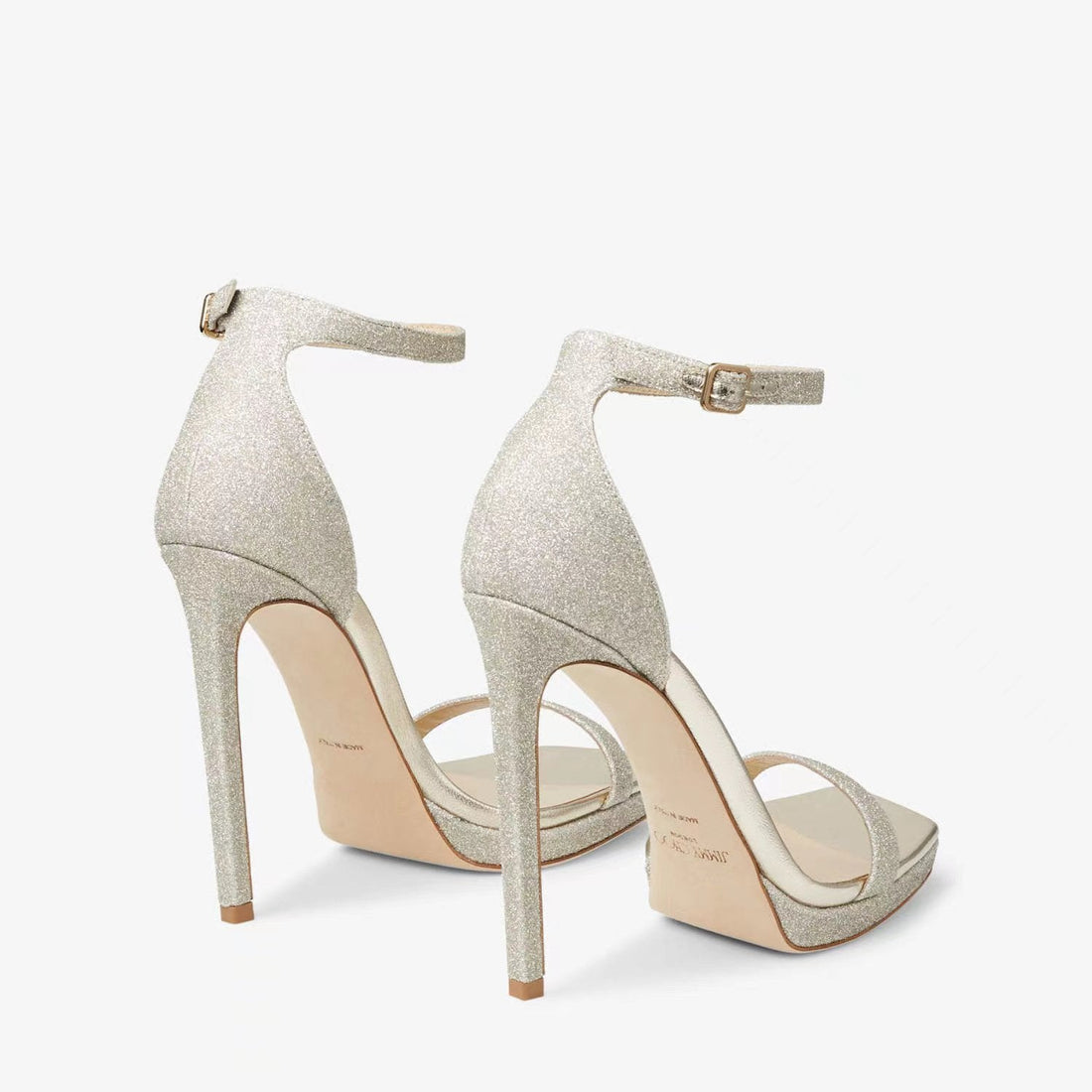 Alva 100 Silver Metalic Suede