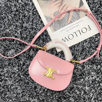 Besace Triphome 17 Calfskin Pink Pastel