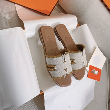 0RAN Sandal Gray Cloud Canvas