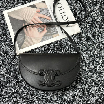 Besace Triphome 23 Black Calfskin