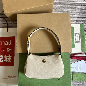 Aphrodite Mini 21 Shoulder Bag In White Calfskin