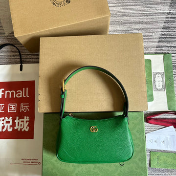 Aphrodite Mini 21 Shoulder Bag In Emerald Green Calfskin