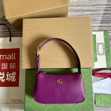 Aphrodite Mini 21 Shoulder Bag In Violet Purple Calfskin