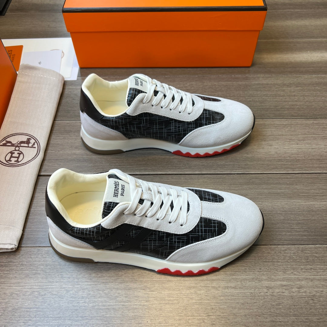 Hm Trail Sneaker Black And Light Gray Canvas