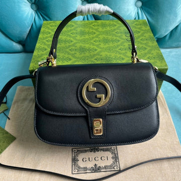 Blondie 23 Top-Handle Bag Black Calfskin
