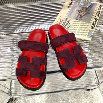 Chypre Sandal Cherry Mix Jam Suede