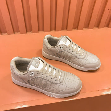 CD B27 Low-Top Sneaker Cream Grey Mesh Calfskin