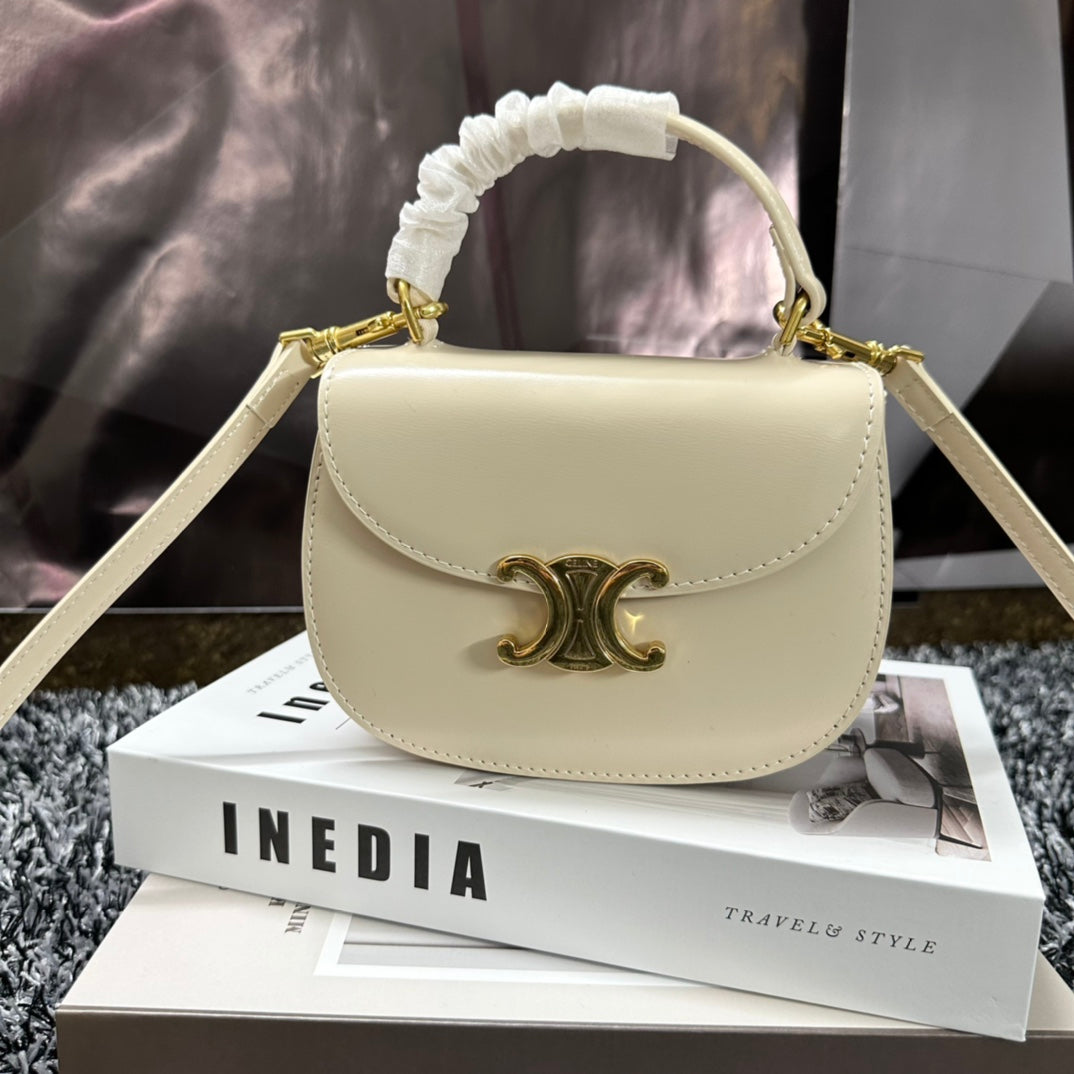 Besace Triphome 17 Calfskin White