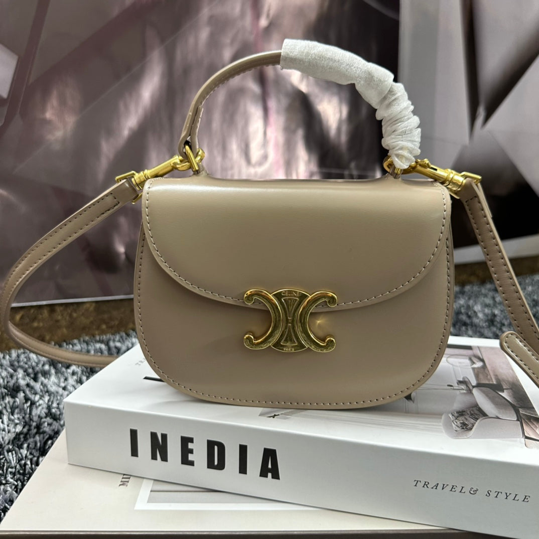 Besace Triphome 17 Calfskin Beige Cream