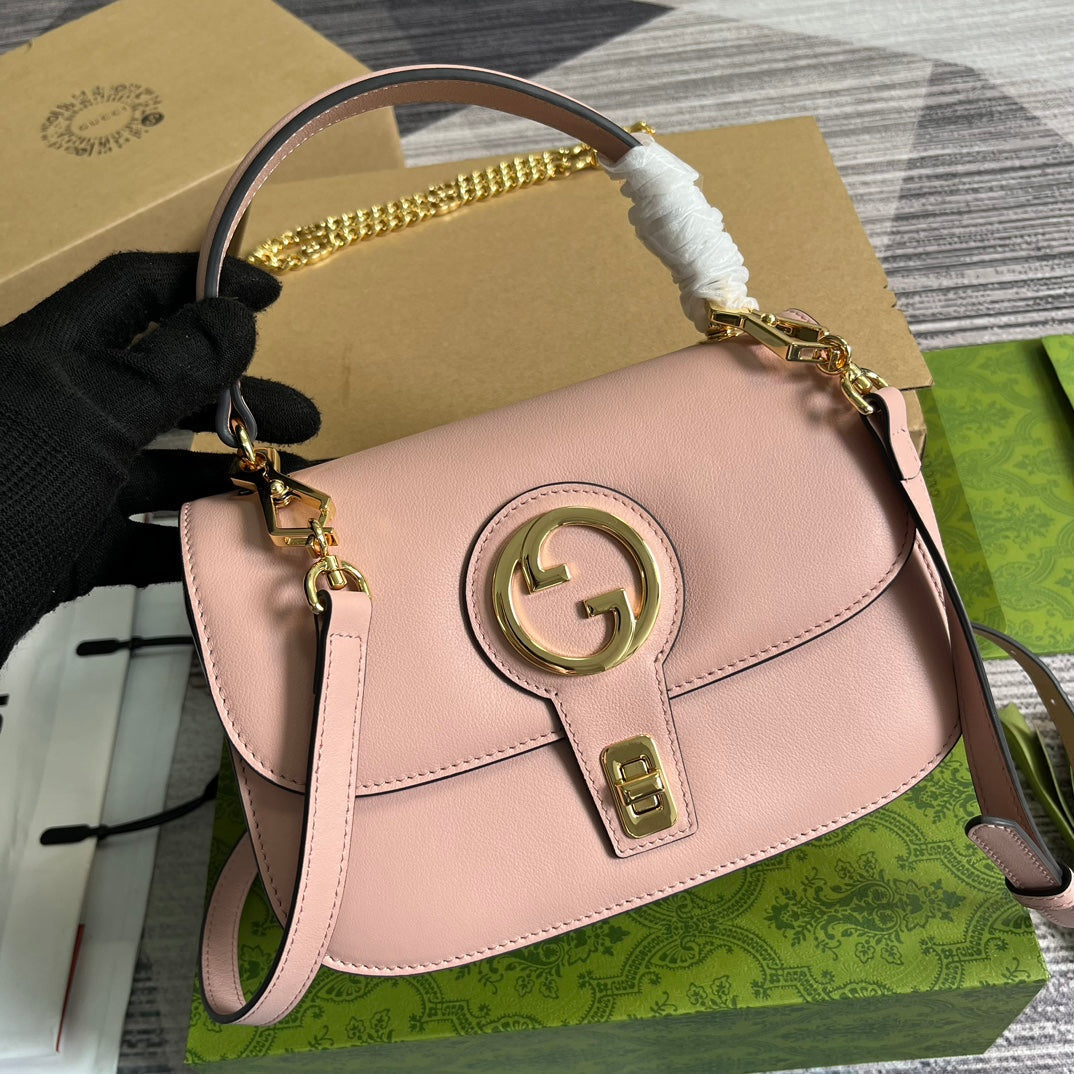 Blondie 23 Top-Handle Bag Light Pink Calfskin