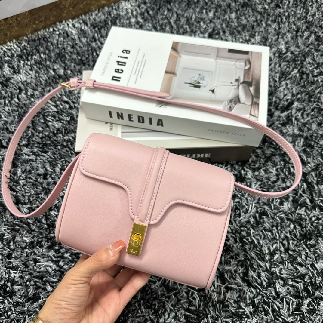 Classic Mini 18 Pink Pastel Calfskin
