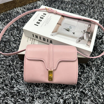 Classic Mini 18 Pink Pastel Calfskin