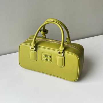 Arcadie 27 Bag In Neon Yellow Calfskin
