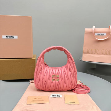 Mini Hobo 20 Bag In Hot Pink Lambskin