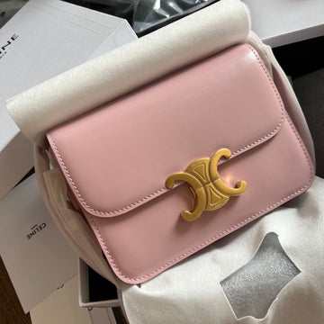 Teen Triomphe 18 Pink Calfskin Gold Hardware