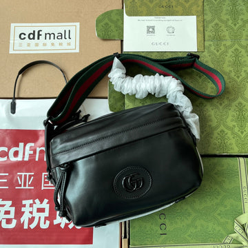 Shoulder Bag 23 In Black Calfskin