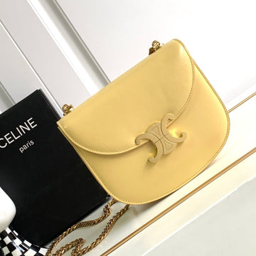 Teen Besace Triomphe 18.5 Lime Calfskin