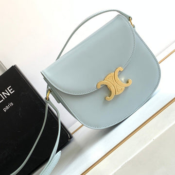 Teen Besace Triomphe 18.5 Cloud Blue Calfskin
