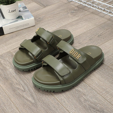 CD Dioract Dad Sandal Mule Khaki Lambskin