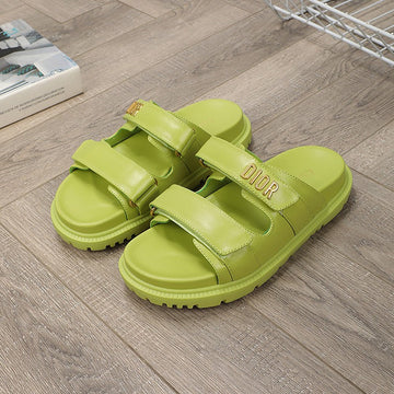 CD Dioract Dad Sandal Mule Light Green Lambskin