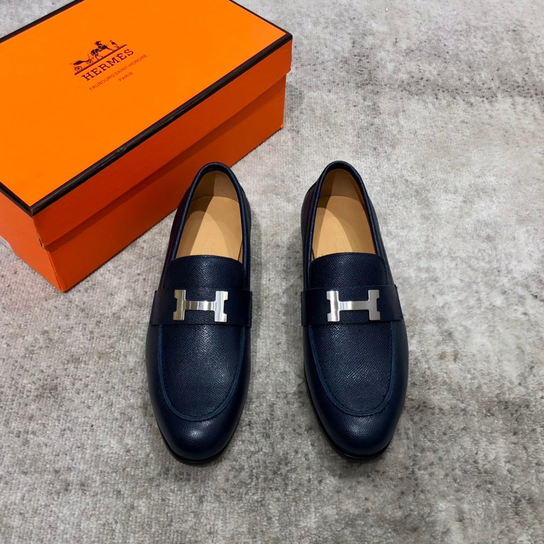 Hm Paris Loafer Navy Calfskin